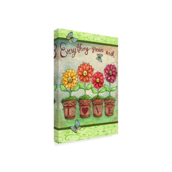 Melinda Hipsher 'Daisy Garden Love' Canvas Art,22x32